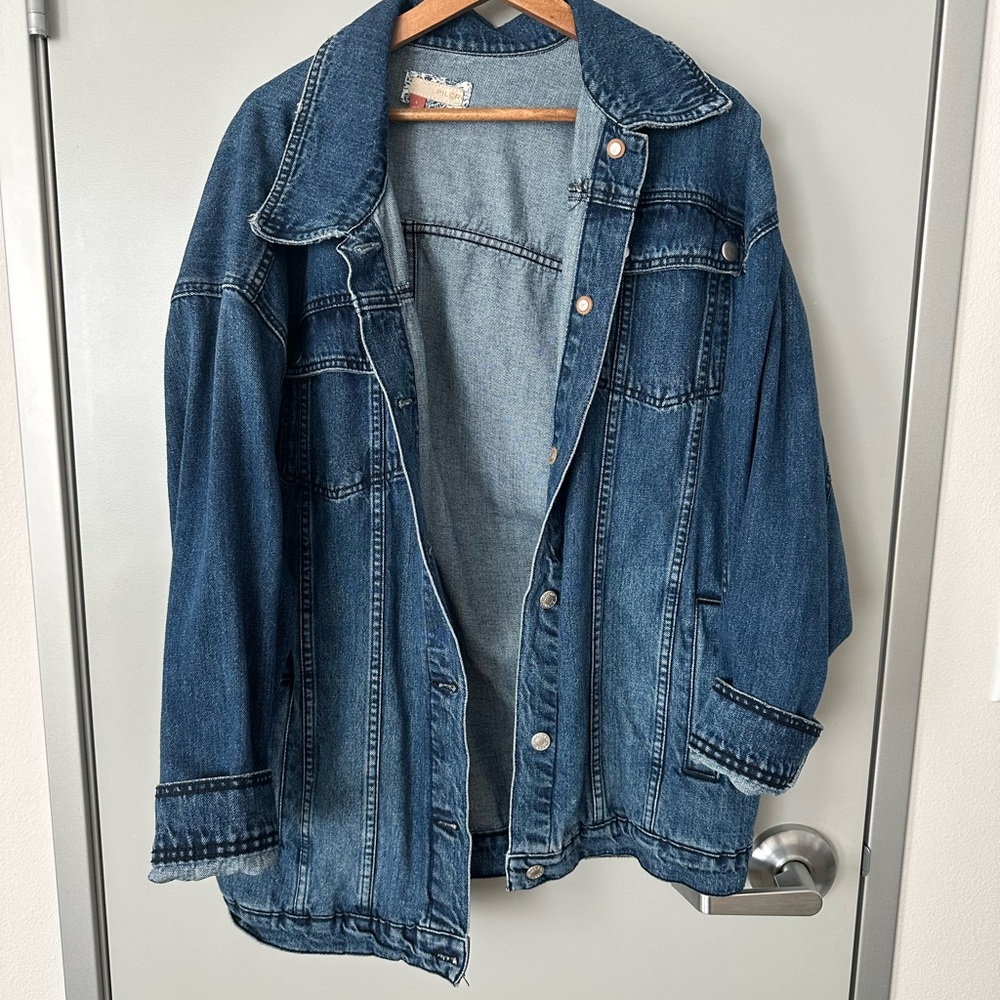 Vintage Denim Jacket The Weston Denim Boyfriend Jacket by Pilcro